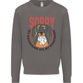 My Dachshund Ate My Homework Funny Dog Mens Sweatshirt Jumper Charcoal