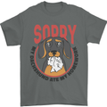 My Dachshund Ate My Homework Funny Dog Mens T-Shirt 100% Cotton Charcoal