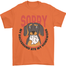 My Dachshund Ate My Homework Funny Dog Mens T-Shirt 100% Cotton Orange