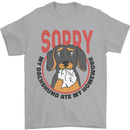 My Dachshund Ate My Homework Funny Dog Mens T-Shirt 100% Cotton Sports Grey