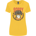 My Dachshund Ate My Homework Funny Dog Womens Wider Cut T-Shirt Yellow