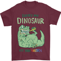 My Dinosaur Ate Your Unicorn T-Rex Funny Mens T-Shirt 100% Cotton Maroon