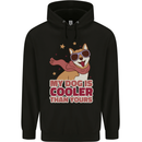 My Dog is Cooler Than Your Dog Shiba Inu Mens 80% Cotton Hoodie Black