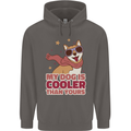 My Dog is Cooler Than Your Dog Shiba Inu Mens 80% Cotton Hoodie Charcoal