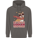 My Dog is Cooler Than Your Dog Shiba Inu Mens 80% Cotton Hoodie Charcoal