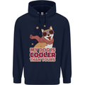 My Dog is Cooler Than Your Dog Shiba Inu Mens 80% Cotton Hoodie Navy Blue