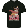 My Dog is Cooler Than Your Dog Shiba Inu Mens Cotton T-Shirt Tee Top Black
