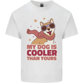 My Dog is Cooler Than Your Dog Shiba Inu Mens Cotton T-Shirt Tee Top White