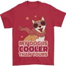 My Dog is Cooler Than Your Dog Shiba Inu Mens T-Shirt 100% Cotton Red