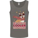 My Dog is Cooler Than Your Dog Shiba Inu Mens Vest Tank Top Charcoal
