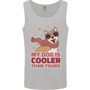 My Dog is Cooler Than Your Dog Shiba Inu Mens Vest Tank Top Sports Grey