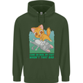 My Fart Wasn't That Bad Funny Flatulence Cat Childrens Kids Hoodie Forest Green
