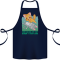 My Fart Wasn't That Bad Funny Flatulence Cat Cotton Apron 100% Organic Navy Blue
