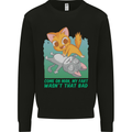 My Fart Wasn't That Bad Funny Flatulence Cat Kids Sweatshirt Jumper Black