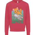 My Fart Wasn't That Bad Funny Flatulence Cat Kids Sweatshirt Jumper Heliconia