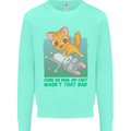 My Fart Wasn't That Bad Funny Flatulence Cat Kids Sweatshirt Jumper Peppermint