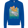 My Fart Wasn't That Bad Funny Flatulence Cat Kids Sweatshirt Jumper Royal Blue