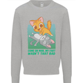My Fart Wasn't That Bad Funny Flatulence Cat Kids Sweatshirt Jumper Sports Grey