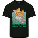 My Fart Wasn't That Bad Funny Flatulence Cat Mens Cotton T-Shirt Tee Top Black