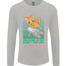 My Fart Wasn't That Bad Funny Flatulence Cat Mens Long Sleeve T-Shirt Sports Grey