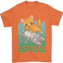 My Fart Wasn't That Bad Funny Flatulence Cat Mens T-Shirt 100% Cotton Orange