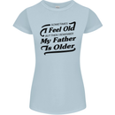 My Father is Older 30th 40th 50th Birthday Womens Petite Cut T-Shirt