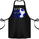 My Goal is to Deny Yours Football Quote Soccer Cotton Apron 100% Organic Black