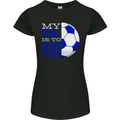 My Goal is to Deny Yours Football Quote Soccer Womens Petite Cut T-Shirt Black