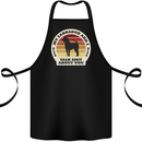 My Golden Labrador Talk Sh!t About You Chocolate Cotton Apron 100% Organic Black