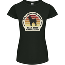 My Golden Labrador Talk Sh!t About You Chocolate Womens Petite Cut T-Shirt Black