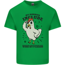 My Hobbies Drinking with My Parrot Alcohol Kids T-Shirt Childrens Irish Green