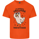 My Hobbies Drinking with My Parrot Alcohol Kids T-Shirt Childrens Orange