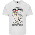 My Hobbies Drinking with My Parrot Alcohol Kids T-Shirt Childrens White