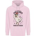My Hobbies Drinking with My Parrot Alcohol Mens 80% Cotton Hoodie Light Pink