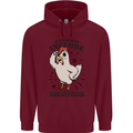 My Hobbies Drinking with My Parrot Alcohol Mens 80% Cotton Hoodie Maroon