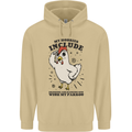 My Hobbies Drinking with My Parrot Alcohol Mens 80% Cotton Hoodie Sand