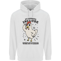 My Hobbies Drinking with My Parrot Alcohol Mens 80% Cotton Hoodie White