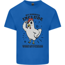 My Hobbies Drinking with My Parrot Alcohol Mens Cotton T-Shirt Tee Top Royal Blue