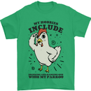 My Hobbies Drinking with My Parrot Alcohol Mens T-Shirt 100% Cotton Irish Green
