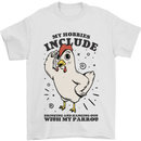 My Hobbies Drinking with My Parrot Alcohol Mens T-Shirt 100% Cotton White