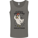 My Hobbies Drinking with My Parrot Alcohol Mens Vest Tank Top Charcoal