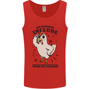 My Hobbies Drinking with My Parrot Alcohol Mens Vest Tank Top Red