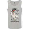 My Hobbies Drinking with My Parrot Alcohol Mens Vest Tank Top Sports Grey