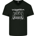 My Job is to Make You Badass Tattooist Tattoo Mens V-Neck Cotton T-Shirt Black