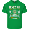 My Limits Inspirational Gym Quote Bodybuilding Kids T-Shirt Childrens Irish Green