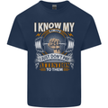 My Limits Inspirational Gym Quote Bodybuilding Kids T-Shirt Childrens Navy Blue