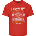 My Limits Inspirational Gym Quote Bodybuilding Kids T-Shirt Childrens Red