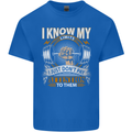 My Limits Inspirational Gym Quote Bodybuilding Kids T-Shirt Childrens Royal Blue