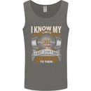 My Limits Inspirational Gym Quote Bodybuilding Mens Vest Tank Top Charcoal