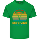 My Lucky Skydiving Funny Skydiver Mens Cotton T-Shirt Tee Top Irish Green